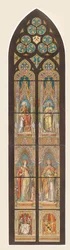 Entwurf für Glasfenster Votivkirche, Wien